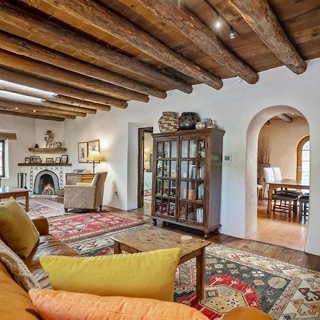 3BD Garcia Street Adobe Villa Santa Fe Eksteriør billede