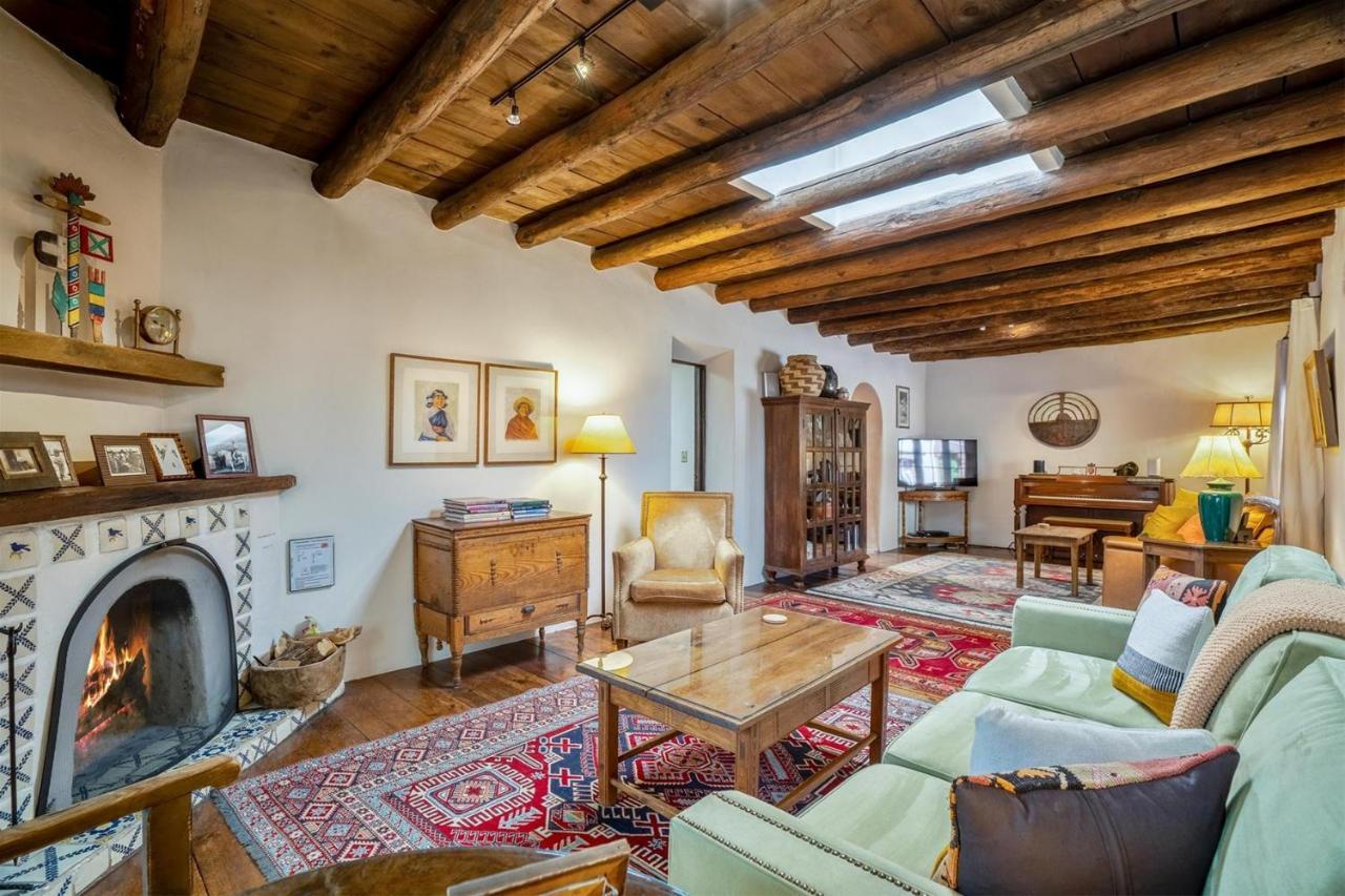 3BD Garcia Street Adobe Villa Santa Fe Eksteriør billede