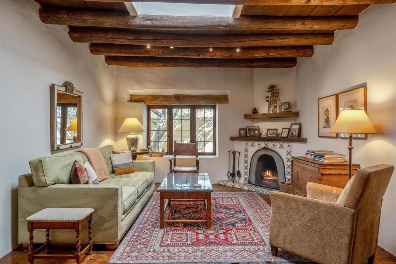 3BD Garcia Street Adobe Villa Santa Fe Eksteriør billede
