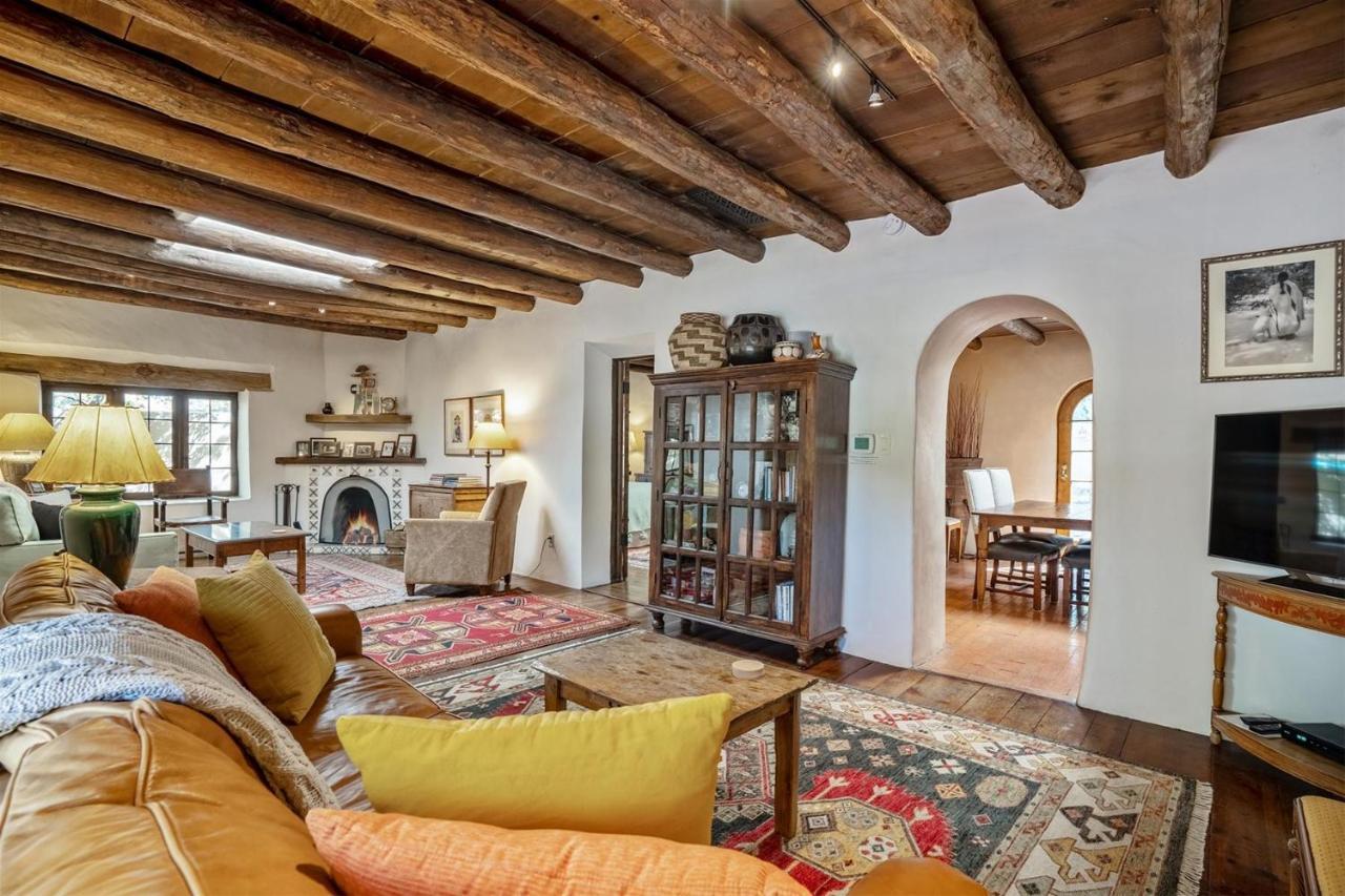 3BD Garcia Street Adobe Villa Santa Fe Eksteriør billede