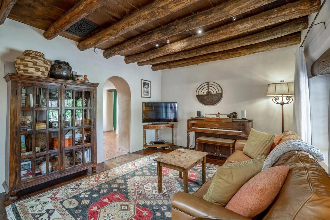 3BD Garcia Street Adobe Villa Santa Fe Eksteriør billede