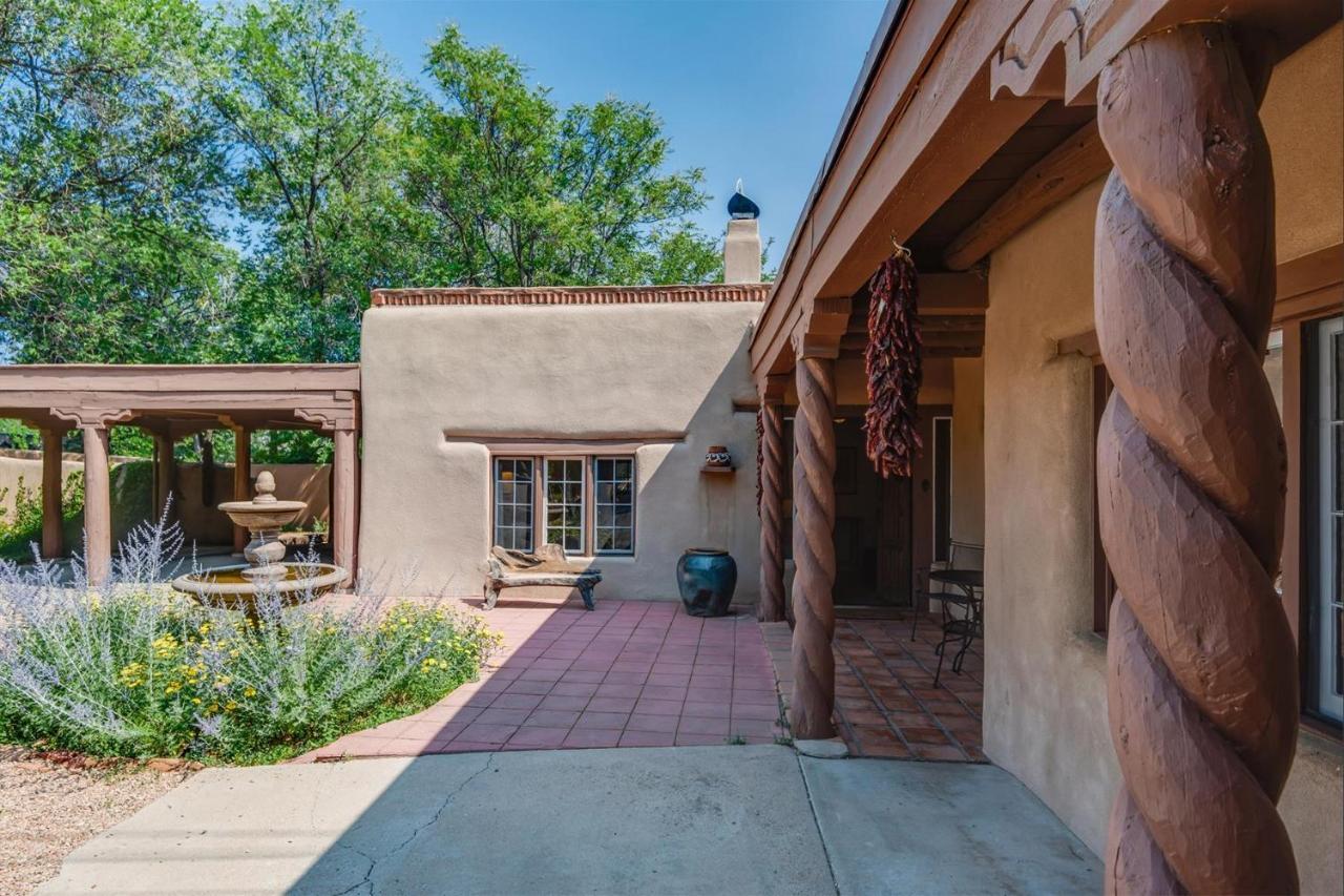 3BD Garcia Street Adobe Villa Santa Fe Eksteriør billede